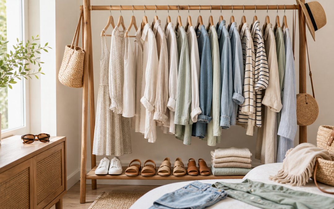 Sommeroutfits vorbereiten: Leichte Stoffe und clevere Schichten