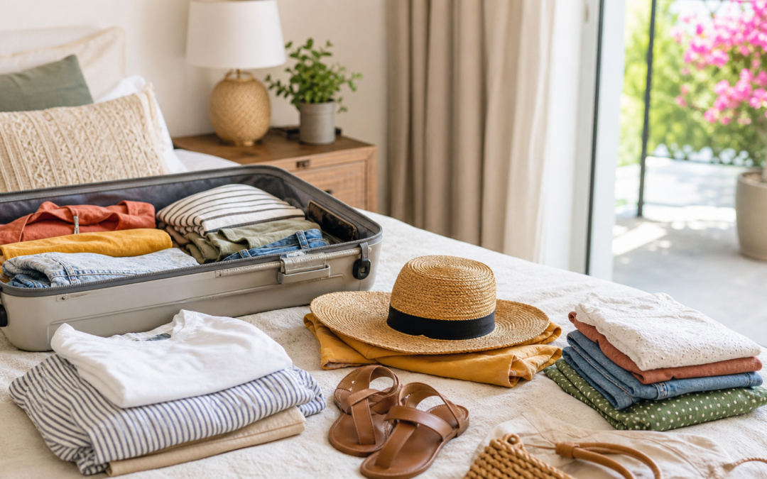 Leicht packen für den Sommerurlaub: Vielseitige Outfits statt voller Koffer